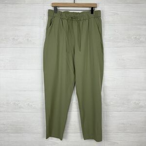 Lululemon Sz 12 Keep Moving Pant Stretch High Rise 7/8 Length Rosemary Green NEW